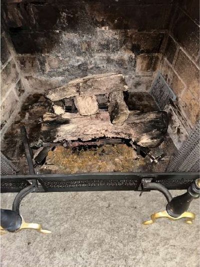 Gas fireplace insert found shut off during a home inspection of a Warminster PA home in June 2026