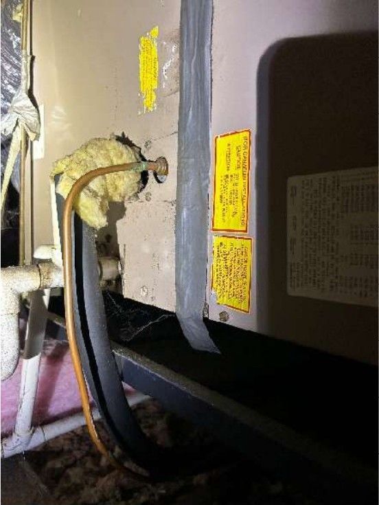 Hybrid water heater near end of service life in a Warminster, PA home, recorded during a home inspection